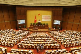 Toàn cảnh Hội nghị toàn quốc tổng kết công tác bầu cử đại biểu Quốc hội khóa XIV. (Ảnh: Trí Dũng/TTXVN)