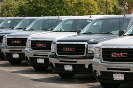 Xe tải loại mới GMC của GM được bày bán tại Richmond, California. (Nguồn: AFP/TTXVN)