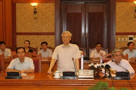 Tổng Bí thư làm việc với Thường trực Hội đồng Lý luận Trung ương
