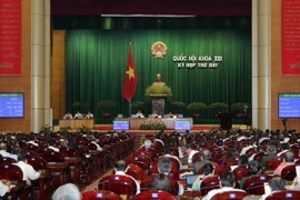 Quang cảnh phiên họp Quốc hội chiều 9/6. (Ảnh: Lâm Khánh/TTXVN)