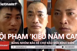 Tóm gọn băng nhóm tội phạm 'kiểu Năm Cam' bảo kê chợ đầu mối Bình Điền