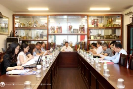 Liên đoàn Bóng đá Việt Nam tiến hành cuộc họp để chuẩn bị cấp phép cho các câu lạc bộ tham dự Giải Vô địch Quốc gia mùa giải 2023/2024. (Ảnh: VFF)