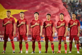 U23 Việt Nam giành vé tham dự Vòng Chung kết U23 châu Á 2024, nhưng lối chơi của toàn đội còn nhiều điểm cần khắc phục. (Ảnh: Việt Anh/Vietnam+)