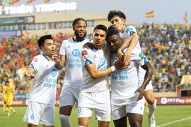 Câu lạc bộ Thép Xanh Nam Định là một trong những 'hiện tượng' của V-League 1-2023. (Ảnh: VPF)