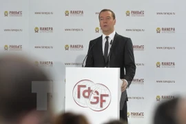 Thủ tướng Nga Dmitry Medvedev. (Nguồn: AFP/TTXVN)