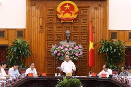 Thủ tướng Nguyễn Xuân Phúc phát biểu kết luận. (Ảnh: Thống Nhất/TTXVN)