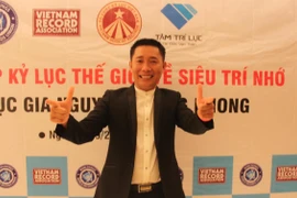 Kỷ lục gia Việt Nam Nguyễn Phùng Phong. (Ảnh: Hà Huy Hiệp/Vietnam+)