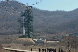 Các hình ảnh vệ tinh từ bãi thử chính Punggye-ri ở huyện Kilju, tỉnh Bắc Hamgyong của Triều Tiên. (Nguồn: AFP/TTXVN)