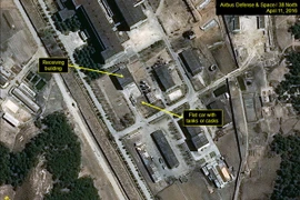 Khu vực được cho là cơ sở hạt nhân của Triều Tiên. (Nguồn: The New York Times/TTXVN)