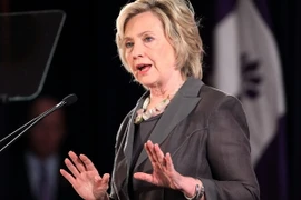 Ứng cử viên Tổng thống Mỹ Hillary Clinton. (Nguồn: AFP/TTXVN)