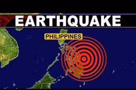 Động đất mạnh 6 độ Richter rung chuyển Tây Bắc Philippines