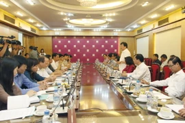 Quang cảnh buổi làm việc. (Ảnh: TTXVN phát)