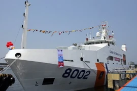 Tàu cảnh sát biển CSB 8002. (Ảnh: Trần Lê Lâm/TTXVN)