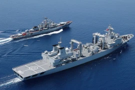 Hải quân Nga và Trung Quốc tham gia cuộc tập trận ở Địa Trung Hải. (Nguồn: THX/TTXVN)