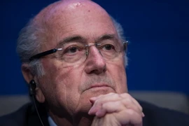 Chủ tịch FIFA Sepp Blatter trong cuộc họp báo tại trụ sở Liên đoàn bóng đá ở Zurich ngày 2/6. (Nguồn: AFP/TTXVN)