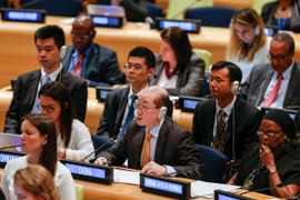 Hội nghị quốc tế của Liên hợp quốc về dịch bệnh Ebola diễn ra ở New York. (Nguồn: THX/TTXVN)