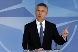 Tổng thư ký NATO Jens Stoltenberg tại cuộc họp báo trước Hội nghị bộ trưởng quốc phòng NATO ở Brussels, Bỉ ngày 24/6. (Nguồn: AFP/TTXVN)