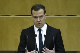 Thủ tướng Nga Dmitry Medvedev. (Nguồn: AFP/TTXVN)