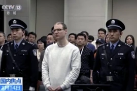 Robert Schellenberg dự phiên tòa tại Trung Quốc. (Nguồn: AP)