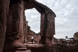 Nhà thờ St. Mercurius tại thị trấn Lalibela. (Nguồn: bangkokpost.com)