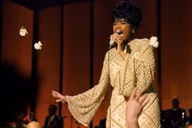Nữ ca sỹ Jennifer Hudson vào vai Aretha Franklin trong phim. (Nguồn: theguardian.com)