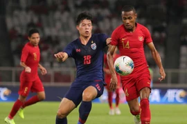 Indonesia (áo đỏ) bại trận trước Thái Lan. (Nguồn: AFC)