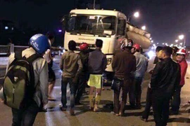 Khu vực hiện trường xảy ra tai nạn.