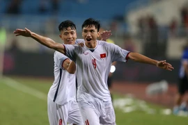 Đoàn Văn Hậu đã ghi siêu phẩm vào lưới U23 Oman. (Nguồn: VFF)