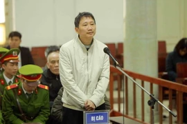 Bị cáo Trịnh Xuân Thanh nói lời nói sau cùng trước khi phiên tòa chuyển sang phần nghị án. (Ảnh: An Đăng/TTXVN)