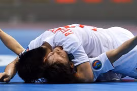 Niềm vui của cầu thủ U20 Futsal Việt Nam sau chiến thắng. (Nguồn: Vietnam Futsal National Team)