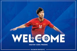 Công Phượng chính thức gia nhập Incheon United. (Nguồn: incheonutd.com)