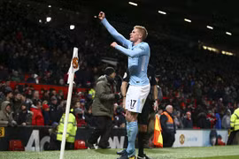 De Bruyne đang tỏa sáng trong màu áo Man City. (Nguồn: AP)