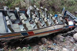 Hiện trường vị tai nạn. (Nguồn: AFP)