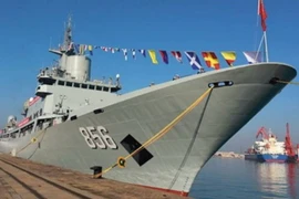 Tàu do thám điện tử mới, có tên CNS Khai Dương Tinh hay Mizar mang mã hiệu 856. (Nguồn: janes.com)