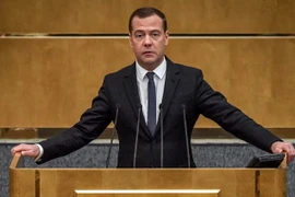 Thủ tướng Nga Dmitry Medvedev. (Ảnh: AFP/TTXVN)
