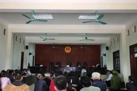 Hình ảnh một phiên xét xử ở tòa. (Ảnh: Trung Nguyên/TTXVN)