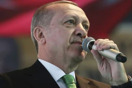 Tổng thống Thổ Nhĩ Kỳ Recep Tayyip Erdogan. (Nguồn: AP)