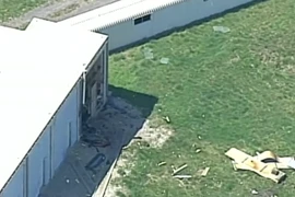 Hiện trường nơi xảy ra vụ nổ. (Nguồn: The Sun)