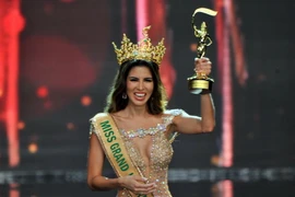 Người đẹp Peru Maria Jose Lara đăng quang Hoa hậu Hòa bình thế giới 2017. (Ảnh: Lê Sen/TTXVN)