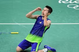 Lee Chong Wei giành chiến thắng kịch tính. (Nguồn: AFP)