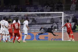 Bàn thắng của Quang Hải vào lưới Yemen. (Nguồn: AFC)