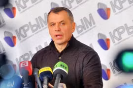 Chủ tịch Nghị viện Crimea Vladimir Konstantinov. (Nguồn: AP)