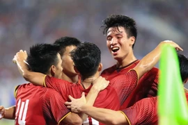 Olympic Việt Nam sẽ có trận ra quân vào chiều mai (14/8). (Ảnh: Trọng Đạt/TTXVN)