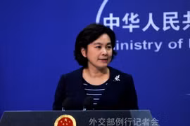 Người phát ngôn Bộ Ngoại giao Trung Quốc Hoa Xuân Oánh. (Nguồn: fmprc.gov.cn)