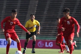 U22 Việt Nam sẽ sớm đi tiếp nếu thắng U22 Timor Leste. (Ảnh: Tuấn Cương/TTXVN)