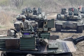 Binh sỹ Mỹ tại Hàn Quốc. (Nguồn: AP)