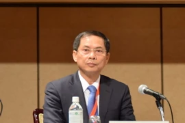 Thứ trưởng thường trực Bộ Ngoại giao Bùi Thanh Sơn tạihôinghị. (Ảnh: (Nguyễn Tuyến/Vietnam+)