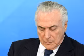 Tổng thống sắp mãn nhiệm Michel Temer. (Nguồn: AFP)
