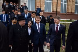 Nhà lãnh đạo Triều Tiên Kim Jong-un bắt đầu thăm Nga. (Nguồn: UssurMedia)