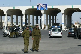 Quang cảnh tại cửa khẩu biên giới Nassib giữa Jordan và Syria. (Nguồn: AFP/TTXVN)